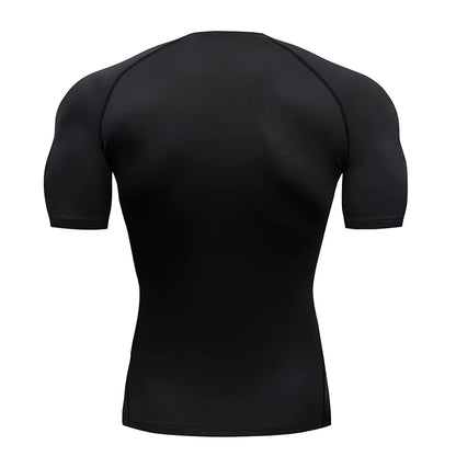 Men Running Compression T-Shirt Short Sleeve Sport Tees Gym Fitness Sweatshirt Male Jogging Tracksuit Homme Athletic Shirt Tops