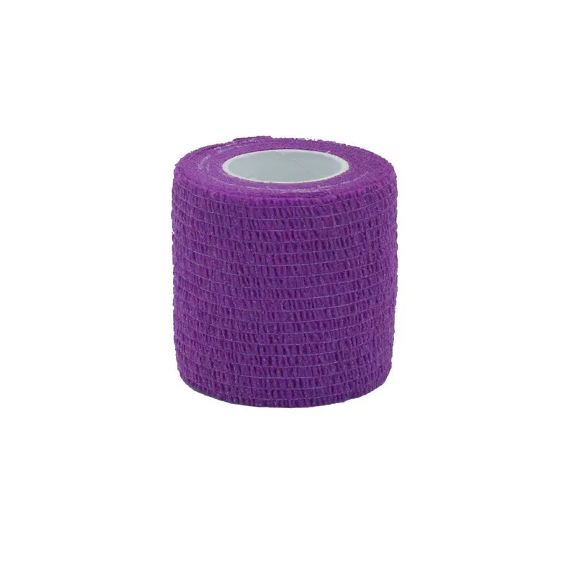 6/12Pcs Purple Athletic Wrap Tape Self Adhesive Elastic Bandage Elastoplast Protector Knee Finger Ankle Palm Shoulder