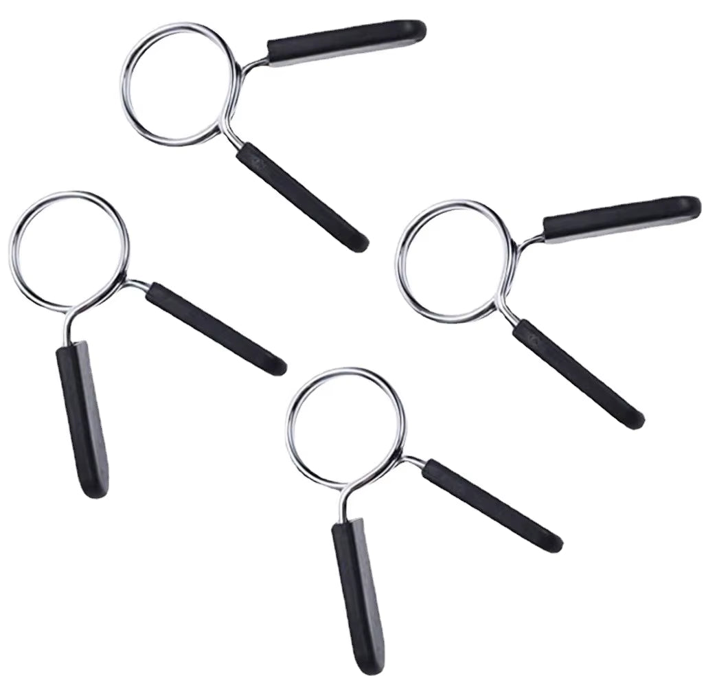 2Pcs/Lot 25/28/30Mm Barbell Clamp Spring Collar Clip Gym Dumbbell Lock Standard Weight Lifting Kit Fitness Body Building Workout