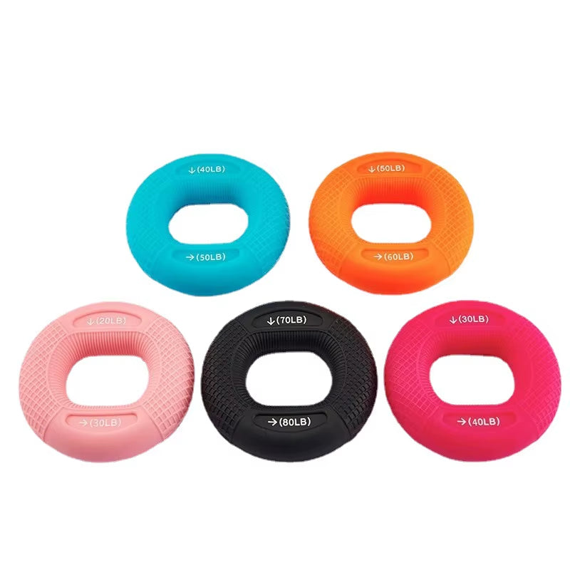 Silicone Hand Grip Strength Enhancer, Grip Ring Finger Trainer, Wrist Expander, Muscle Finger Stretcher, Relieves Wrist Pain