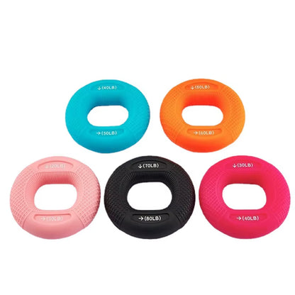 Silicone Hand Grip Strength Enhancer, Grip Ring Finger Trainer, Wrist Expander, Muscle Finger Stretcher, Relieves Wrist Pain