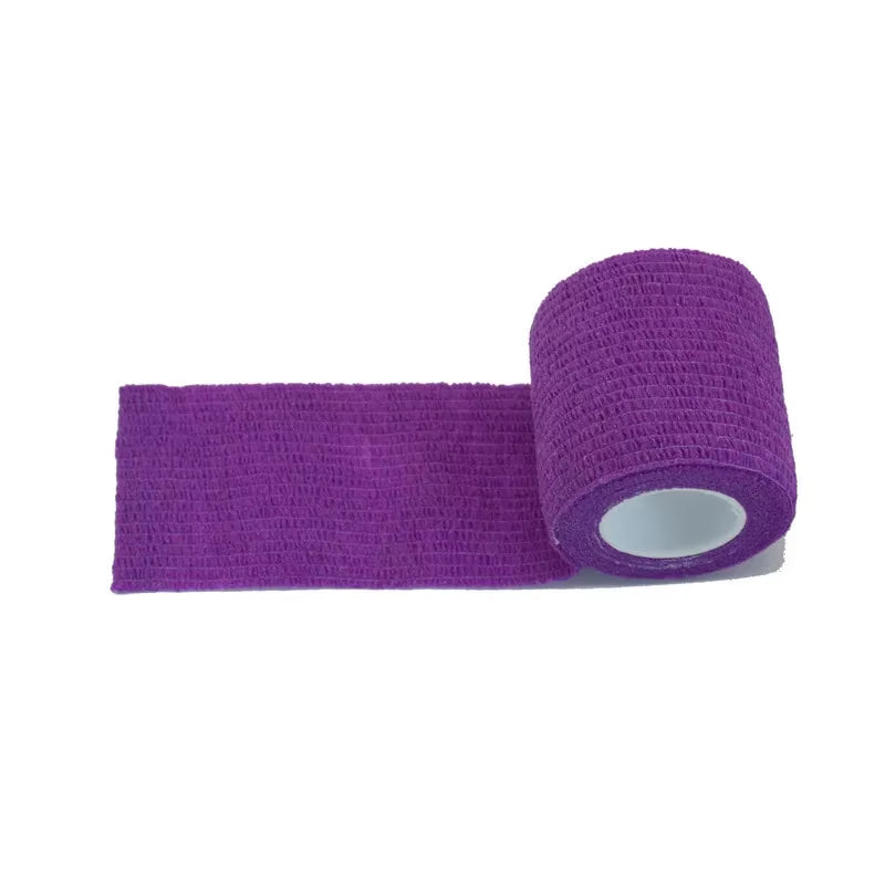 6/12Pcs Purple Athletic Wrap Tape Self Adhesive Elastic Bandage Elastoplast Protector Knee Finger Ankle Palm Shoulder
