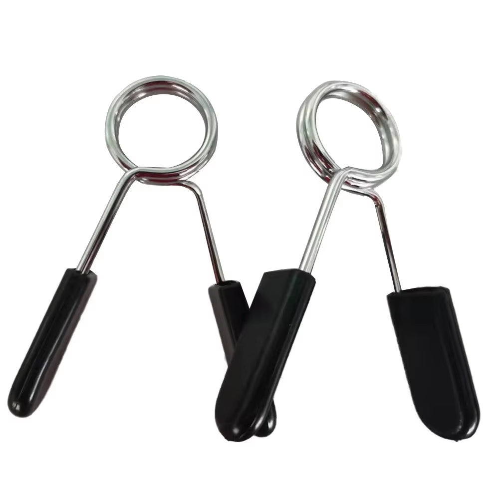 2Pcs/Lot 25/28/30Mm Barbell Clamp Spring Collar Clip Gym Dumbbell Lock Standard Weight Lifting Kit Fitness Body Building Workout