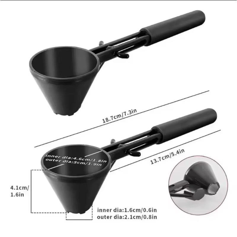 Kitchen Accessories Coffee Scoop Funnel for Flling Reusable K-Cup Coffee Pot Coffee Spoon Sliding Design Measuring Spoon