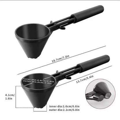 Kitchen Accessories Coffee Scoop Funnel for Flling Reusable K-Cup Coffee Pot Coffee Spoon Sliding Design Measuring Spoon