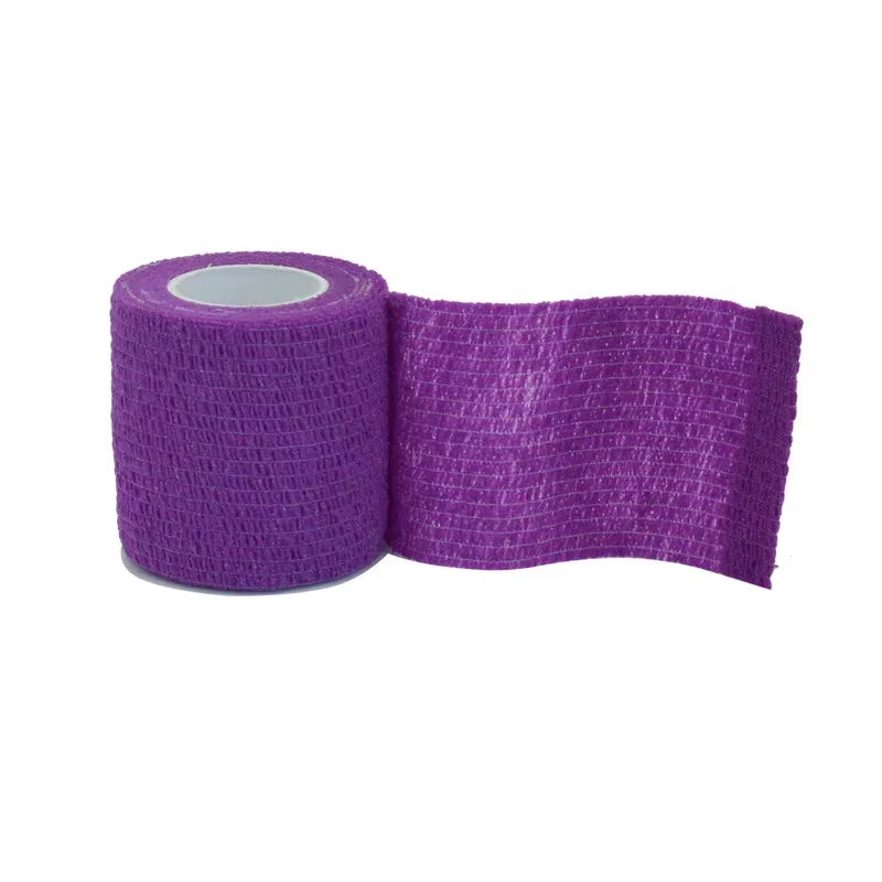 6/12Pcs Purple Athletic Wrap Tape Self Adhesive Elastic Bandage Elastoplast Protector Knee Finger Ankle Palm Shoulder