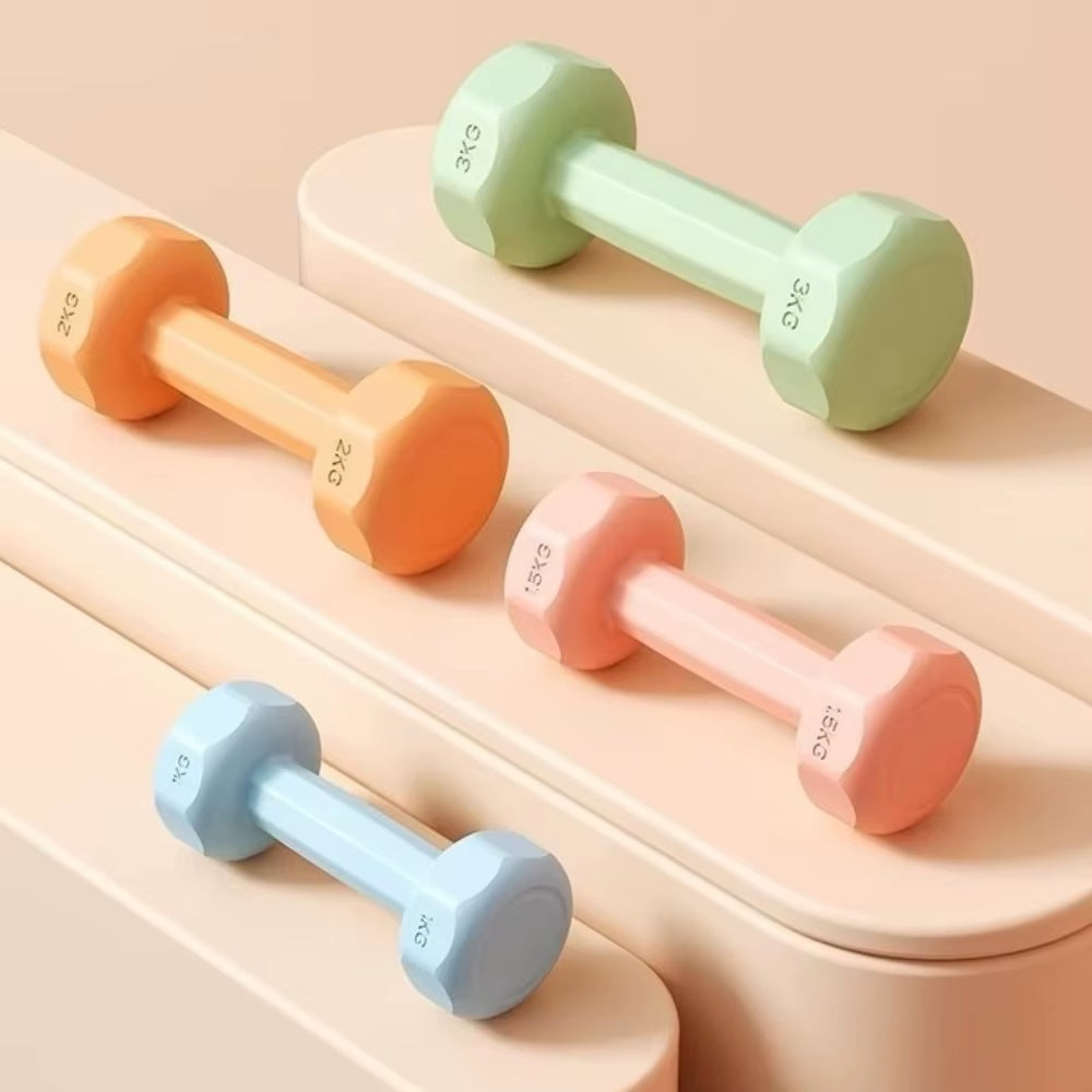 New 1Kg Dumbbell Women'S Fitness Home Equipment Kettlebell Children Primary School Men'S Arm Muscle Yoga Small Dumbbell Set