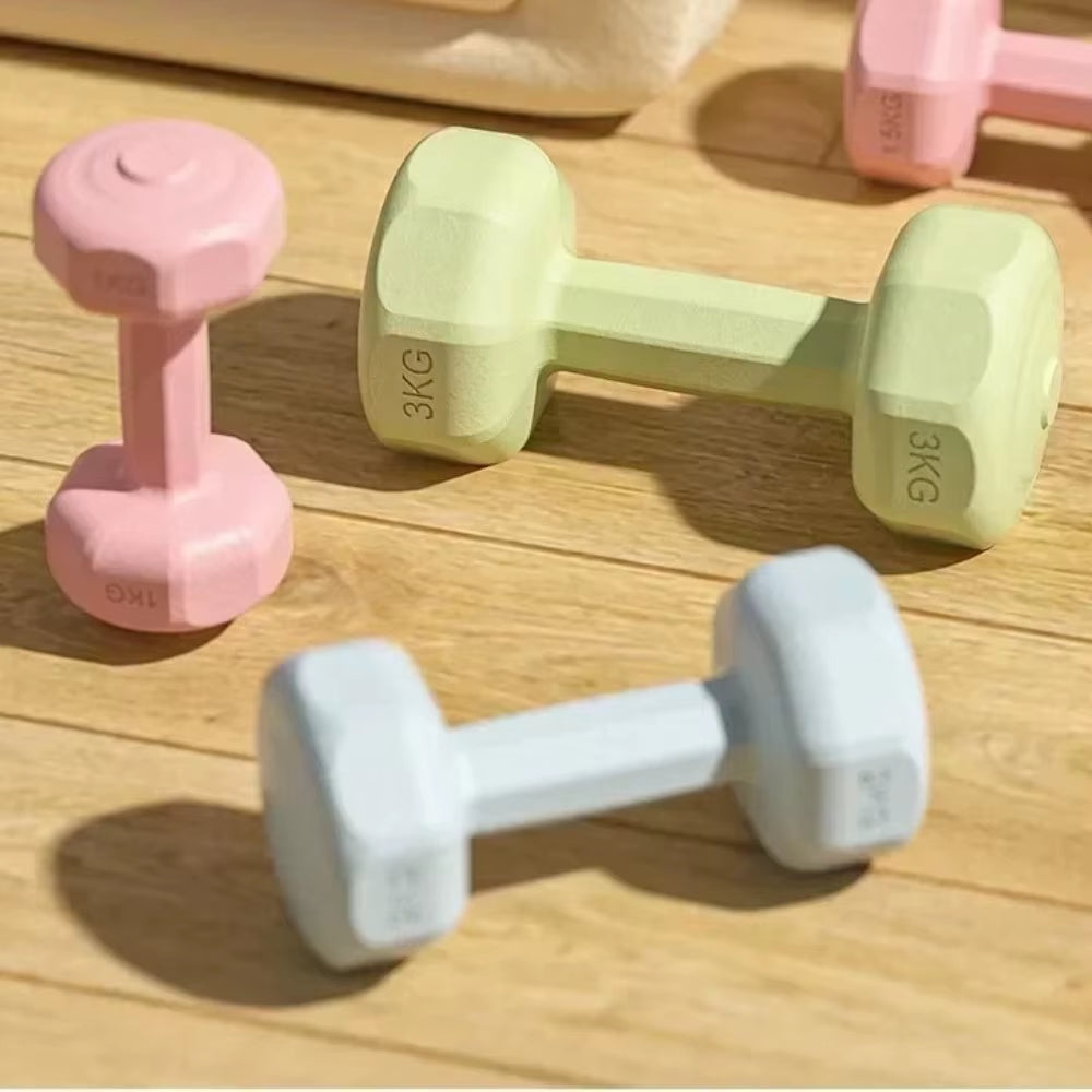 New 1Kg Dumbbell Women'S Fitness Home Equipment Kettlebell Children Primary School Men'S Arm Muscle Yoga Small Dumbbell Set