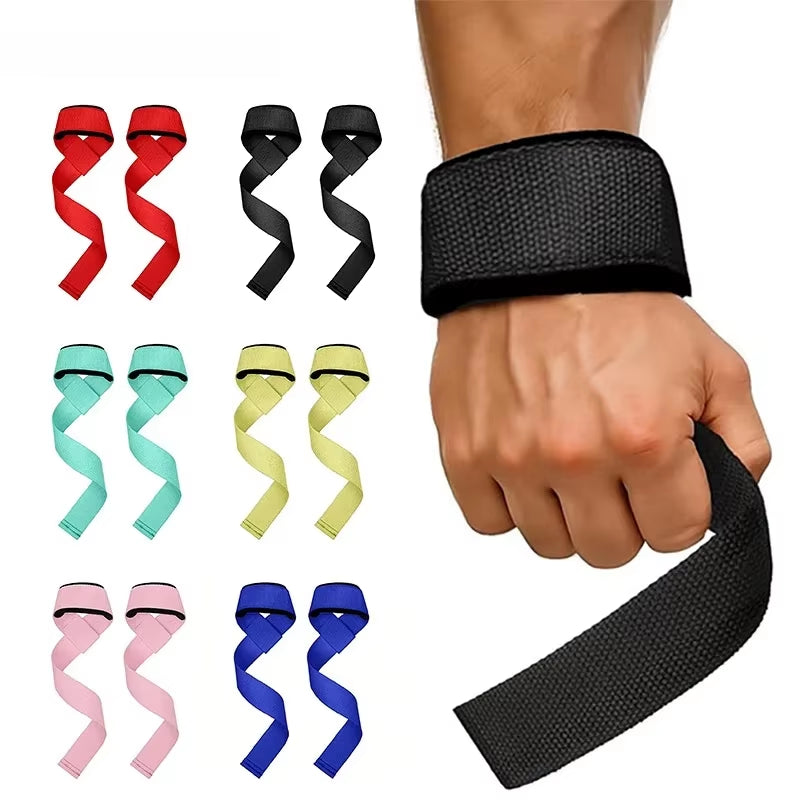 Weightlifting Wrist Straps Strength Training Adjustable Non-Slip Gym Fitness Lifting Strap Wrist Support Sports Grip Band