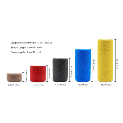 6/12Pcs Purple Athletic Wrap Tape Self Adhesive Elastic Bandage Elastoplast Protector Knee Finger Ankle Palm Shoulder