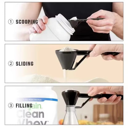 Kitchen Accessories Coffee Scoop Funnel for Flling Reusable K-Cup Coffee Pot Coffee Spoon Sliding Design Measuring Spoon