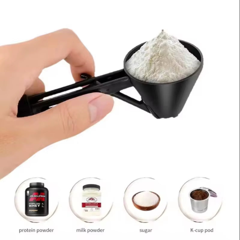Kitchen Accessories Coffee Scoop Funnel for Flling Reusable K-Cup Coffee Pot Coffee Spoon Sliding Design Measuring Spoon